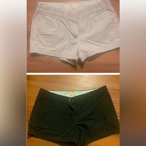 2 pairs of Jcrew shorts (gray and black)